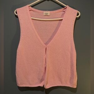 Wilfred Pink Knit Sleeveless Top